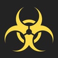 Biohazard symbol. Biological danger toxic sign